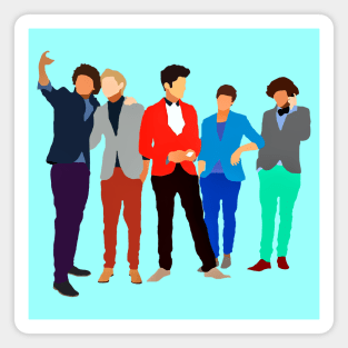 One Direction Art 2013 Shilloute Magnet